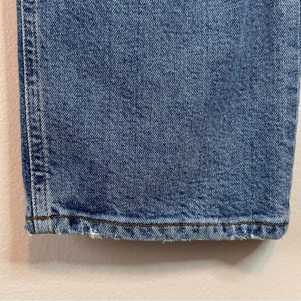 AGOLDE Riley High Rise Crop Distressed Jeans Size 32 - Picture 14 of 15